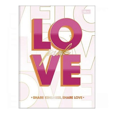 CADERNO BROCHURAO CAPA DURA 080F LOVE PINK