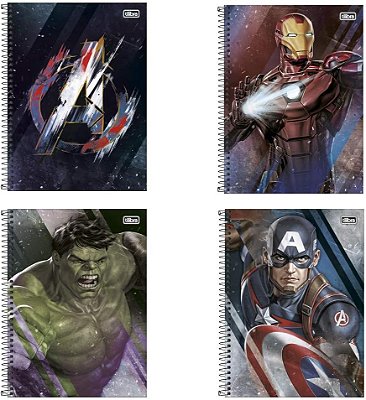 CADERNO UNIVERSITARIO C.DURA 080F/01M AVENGER