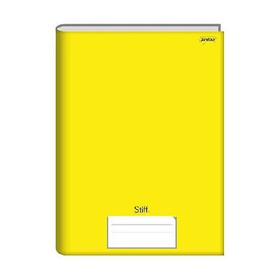 CADERNO QUADRICULADO 10MM C.DURA 48F AMARELO