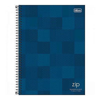 CADERNO QUADRICULADO 07MM C.DURA 80F ZIP