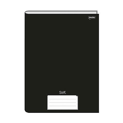 CADERNO BROCHURAO C.DURA 96F STIFF PRETO