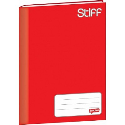 CADERNO BROCHURA C.D.1/4 096F VERMELHO