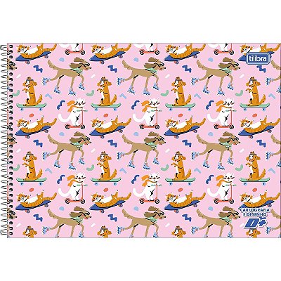 CADERNO CARTOGRAFIA CAPA DURA 96F D+ FEMININO