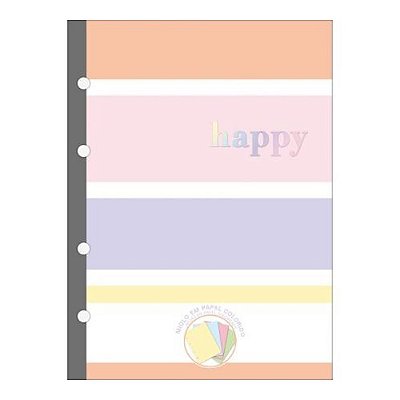 CADERNO PARA FICHARIO COLEGIAL 80F HAPPY