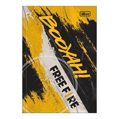 CADERNO BROCHURA CAPA DURA 1/4 080F FREE FIRE