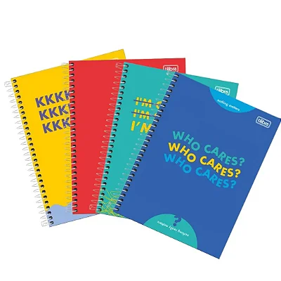 CADERNO COLEGIAL C.DURA 080F/01M 90G 4FUN