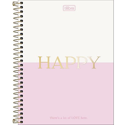 CADERNO COLEGIAL C.DURA 160F/10M 90G HAPPY