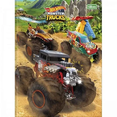 CADERNO BROCHURAO C.DURA 80F HOT WHEELS