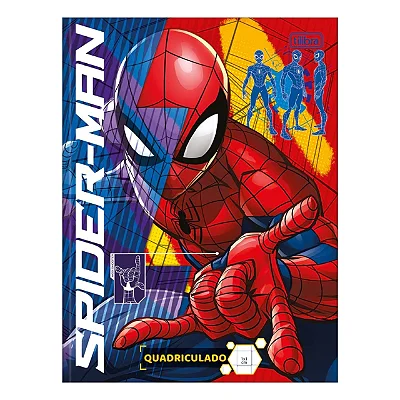 CADERNO QUADRICULADO 10MM BROCHURAO C.DURA 40F SPI