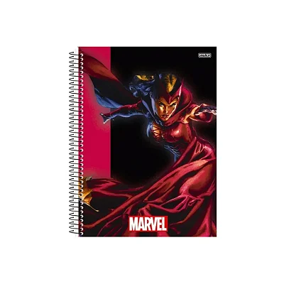 CADERNO UNIVERSITARIO C.DURA 160F/10M MARVEL