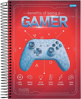 CADERNO UNIVERSITARIO C.DURA 080F/01M PLAYER