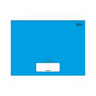CADERNO DESENHO BROCHURAO C.DURA 96F AZUL