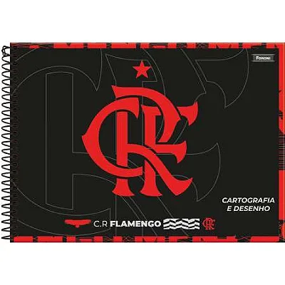 CADERNO CARTOGRAFIA C.DURA 080F FLAMENGO