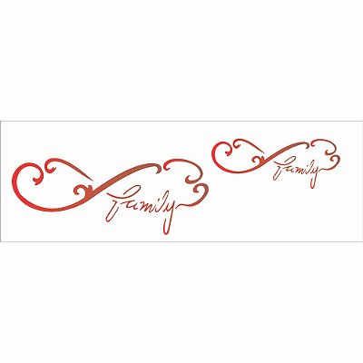 MOLDE VAZADO/ESTENCIL 10X30CM INFINITO FAMILY