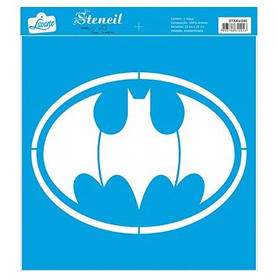 MOLDE VAZADO/ESTENCIL 25X25 BATMAN