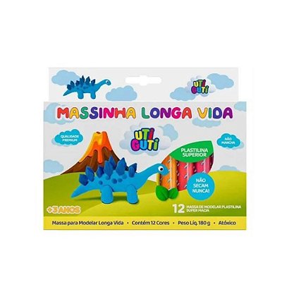 MASSA MODELAR LONGA VIDA 12 CORES
