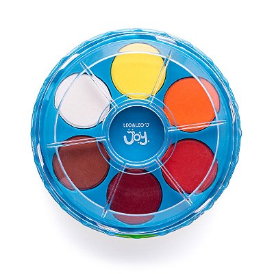 AQUARELA JOY - 12 CORES - ESTOJO EMPILHAVEL LEO&A