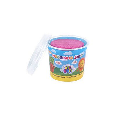 MASSINHA SOFT UTIGUTI POTE 140G ROSA CLARO