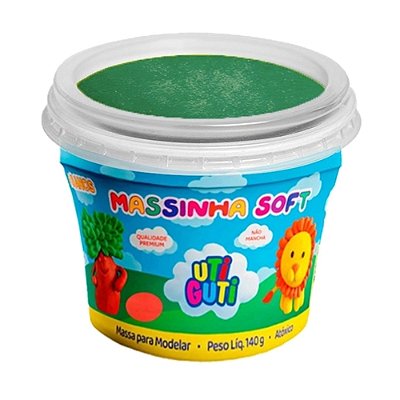MASSINHA SOFT UTIGUTI POTE 140G VERDE ESCURO