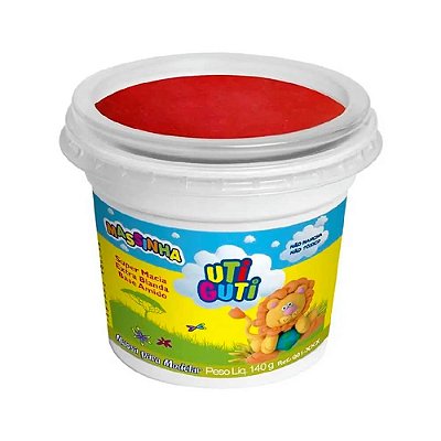 MASSINHA SOFT UTIGUTI POTE 140G VERMELHO