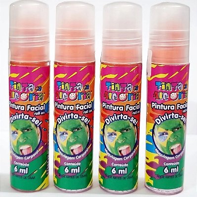 PINTURA FACIAL ROLL ON 6ML LARANJA