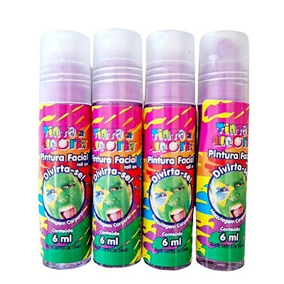 PINTURA FACIAL ROLL ON 6ML ROSA