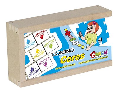DOMINO CORES - MDF - 28 PC - CX. MAD.
