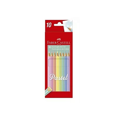 LAPIS DE COR 10 CORES PASTEL