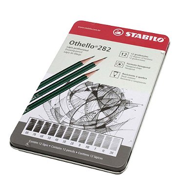 LAPIS OTHELLO STABILO ESTOJO C/12 SORTIDAS