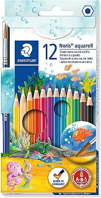 LAPIS DE COR AQUARELAVEL NORIS 12 CORES