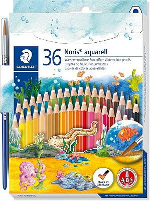 LAPIS DE COR AQUARELAVEL NORIS 36 CORES