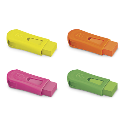 APONTADOR COM BORRACHA FC MIX NEON
