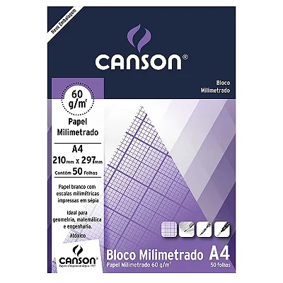 BLOCO MILIMETRADO A-4 050 FOLHAS