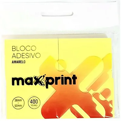 BLOCO ADESIVO 38X50MM 400F AMARELO