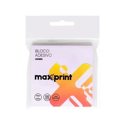 BLOCO ADESIVO MEDIO LAVANDA- LINHA HOPE MAX 1 PC