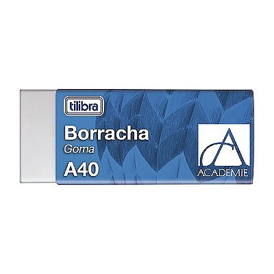 BORRACHA TILIBRA ACADEMIE A-040 BRANCA