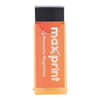 BORRACHA PRETA MAGNETICA CAPA LARANJA