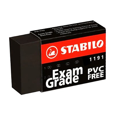 BORRACHA STABILO EXAMGRADE PRETO