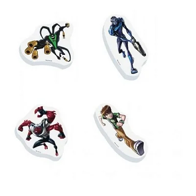 BORRACHA BEN 10 PLASTICA TILIBRA