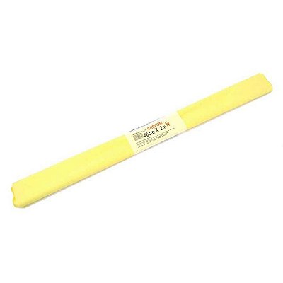 PAPEL CREPOM COMUM 48X20OCM CANDY COLOR AMARELO