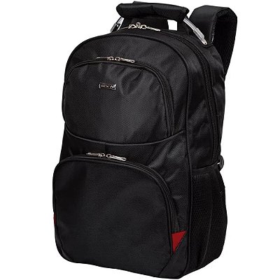 MOCHILA ESCOLAR/NOTEBOOK 3 DIVISOES CABO ACO PRETA