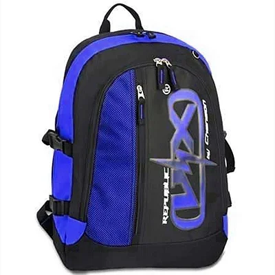 MOCHILA DE POLYESTER AZUL COM PRETO