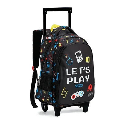 MOCHILA INFANTIL MASCULINA 16" COM RODAS
