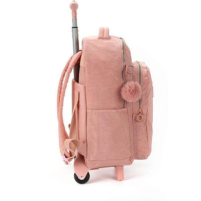 MOCHILA C/RODAS UP4YOU CRINKLE G NUDE