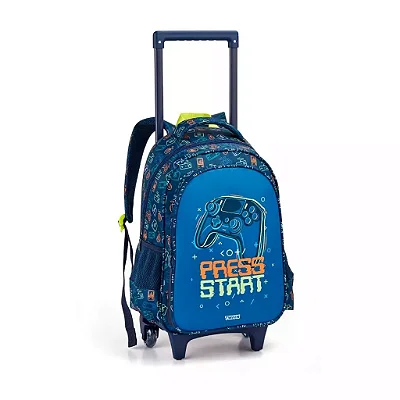 MOCHILA INFANTIL MASCULINA 16" COM RODAS