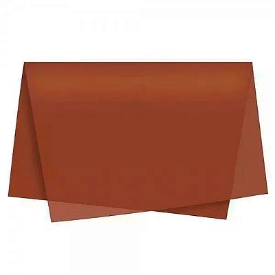 PAPEL SEDA 48X60CM MARROM