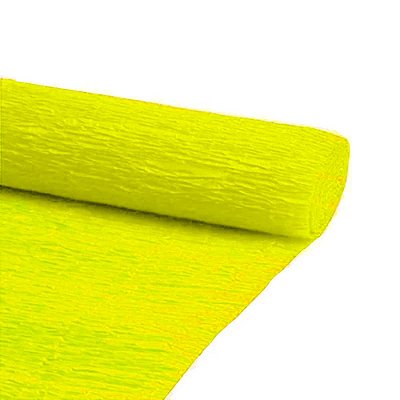 PAPEL CREPOM COMUM 48X200CM AMARELO
