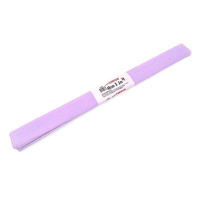 PAPEL CREPOM COMUM 48X20OCM CANDY COLOR LILAS