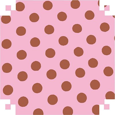 PAPEL MICROONDULADO 50X80CM POA ROSA/MARROM