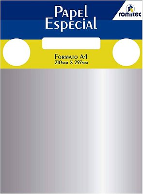 PAPEL COLOR MAIS 180G A-4 015FR METALICO PRATA
